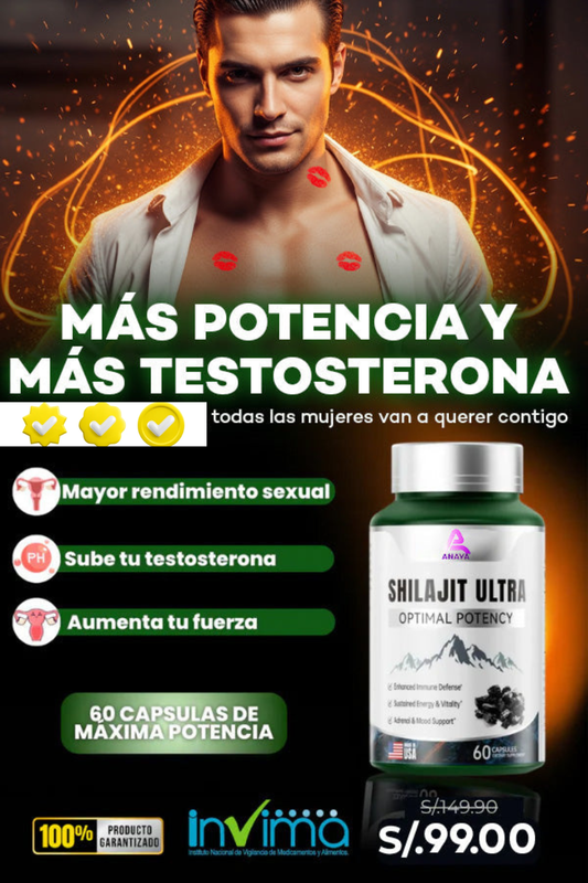 SHILAJIT ULTRA® PREMIUM (PARA AUMENTAR TESTOSTERONA) EE.UU