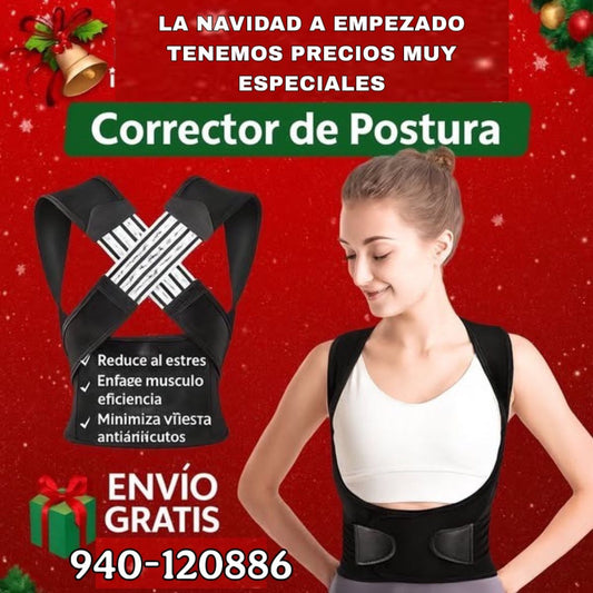 FAJA CORRECTOR DE POSTURA ORIGINAL 2 EN 1