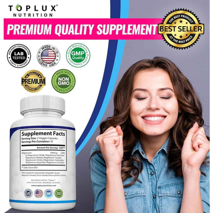 🧲 Magnesio Complex™ 8 en 1  (90 Cápsulas Original)
